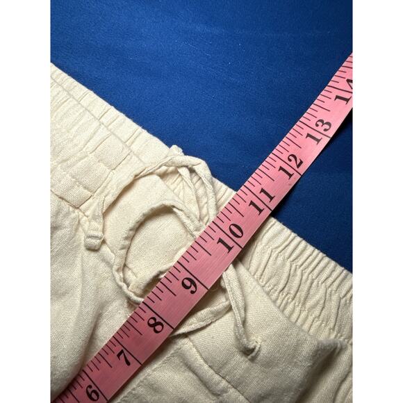 Old navy linen white pull on pants womens small coastal‎ beachy nautical casual - Picture 7 of 9